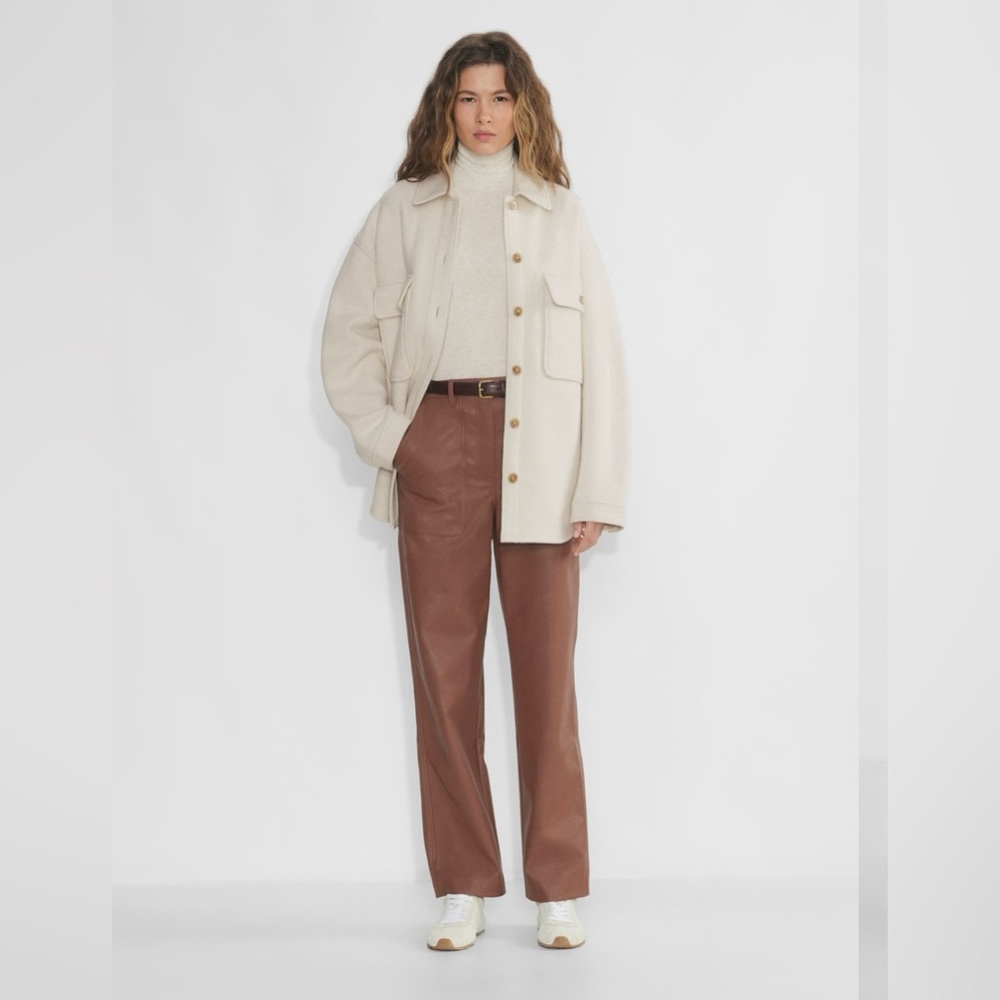 Wilfred Brown Leather Pants